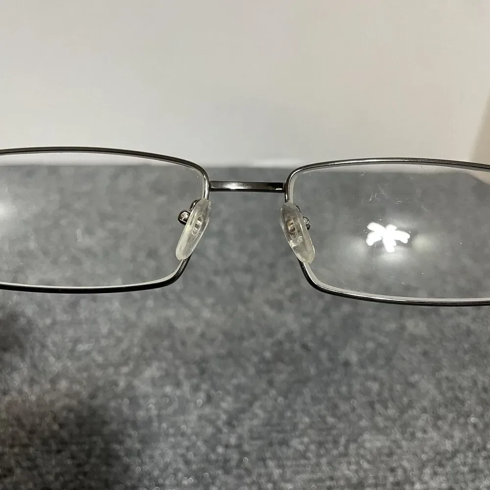 GM Fission 003 Eyeglass Frames 54-17-140 Gunmetal Metal Rectangular Unisex